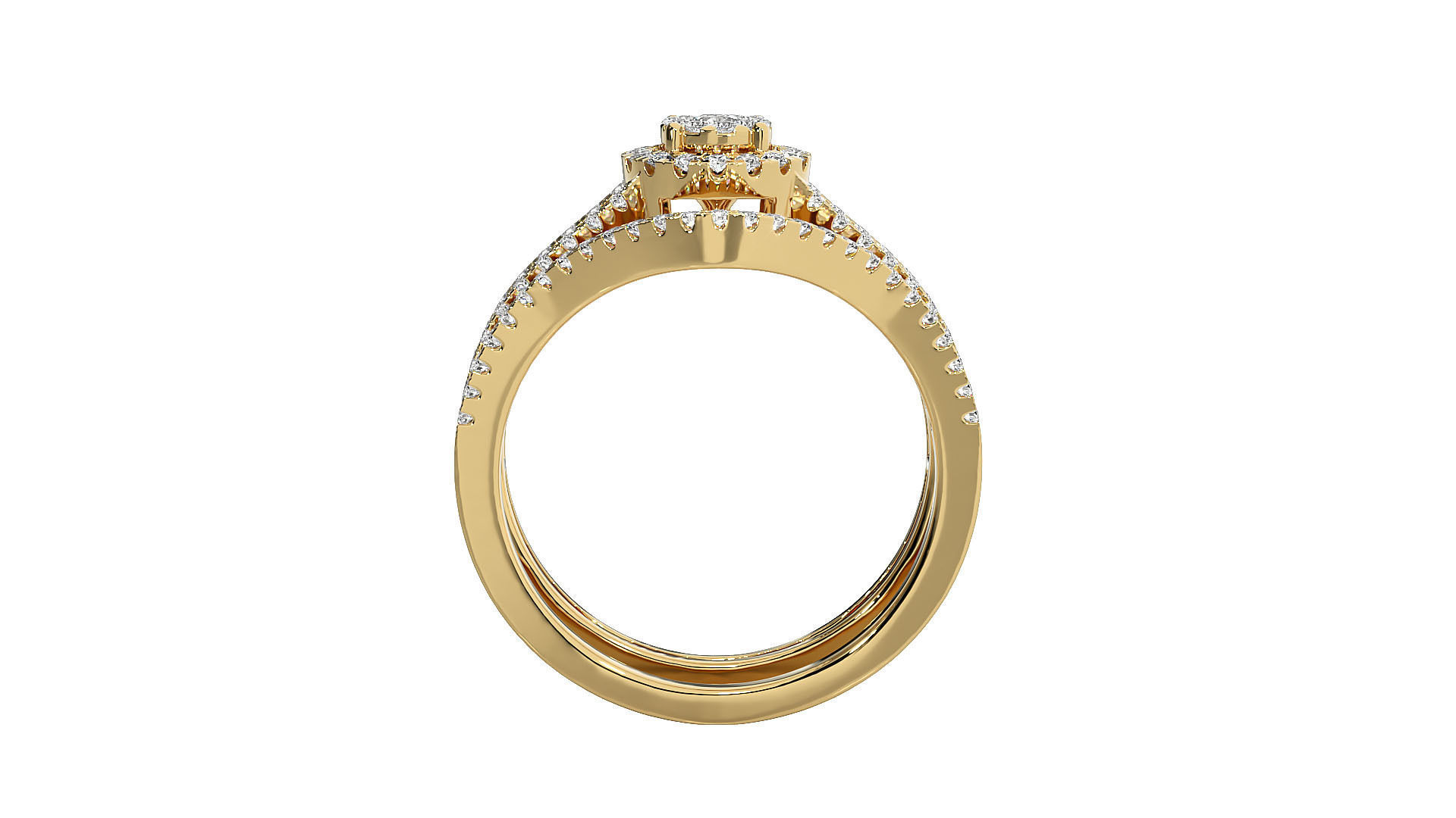 Women solitaire ring 3dm stl render detail 3D print model_11