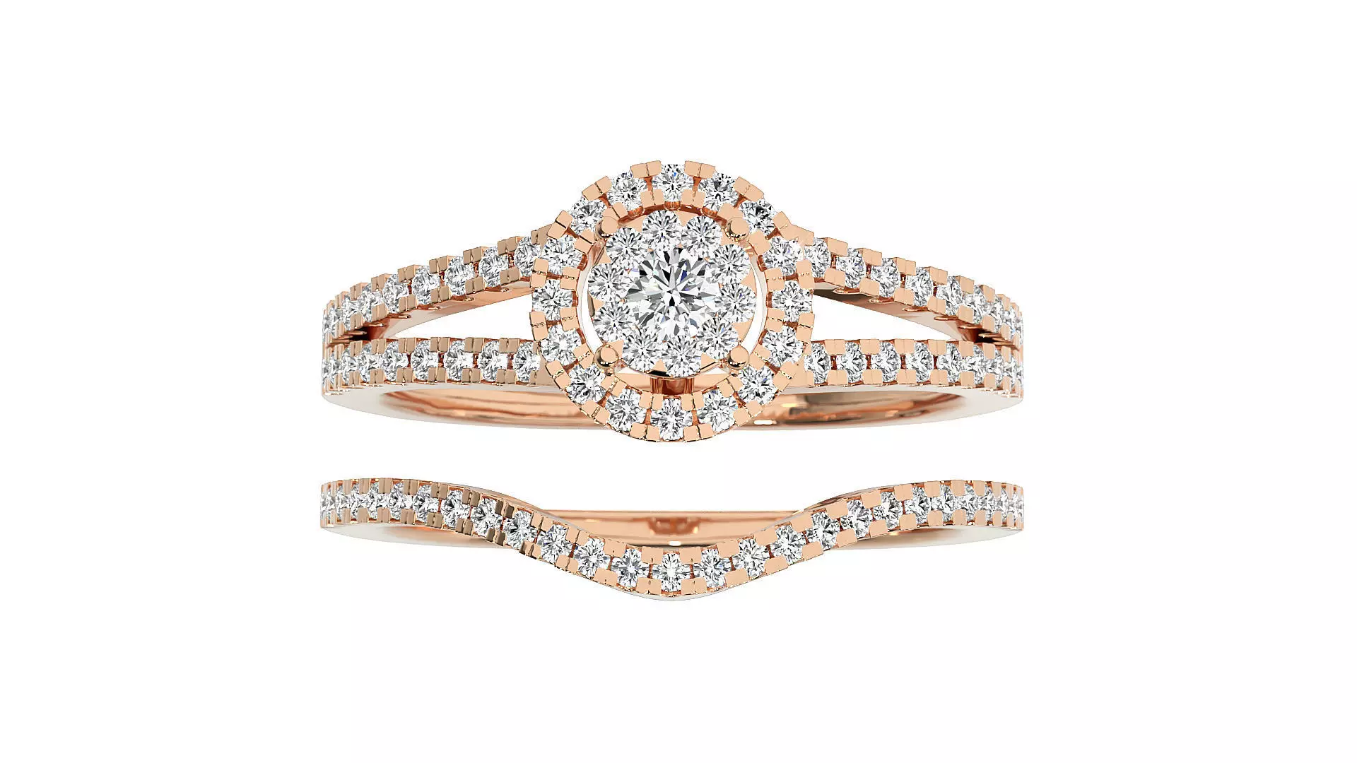 Women solitaire ring 3dm stl render detail 3D print model_0