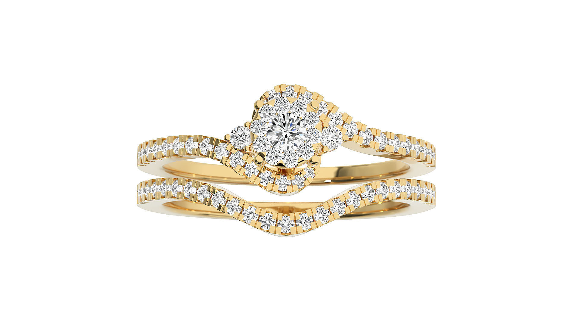 Women solitaire ring 3dm stl render detail 3D print model_8