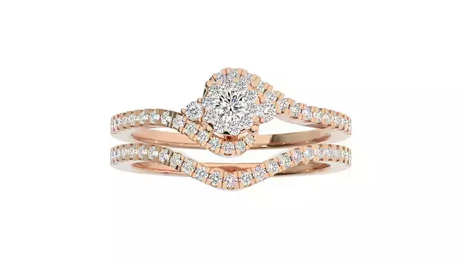 Women solitaire ring 3dm stl render detail 3D print model