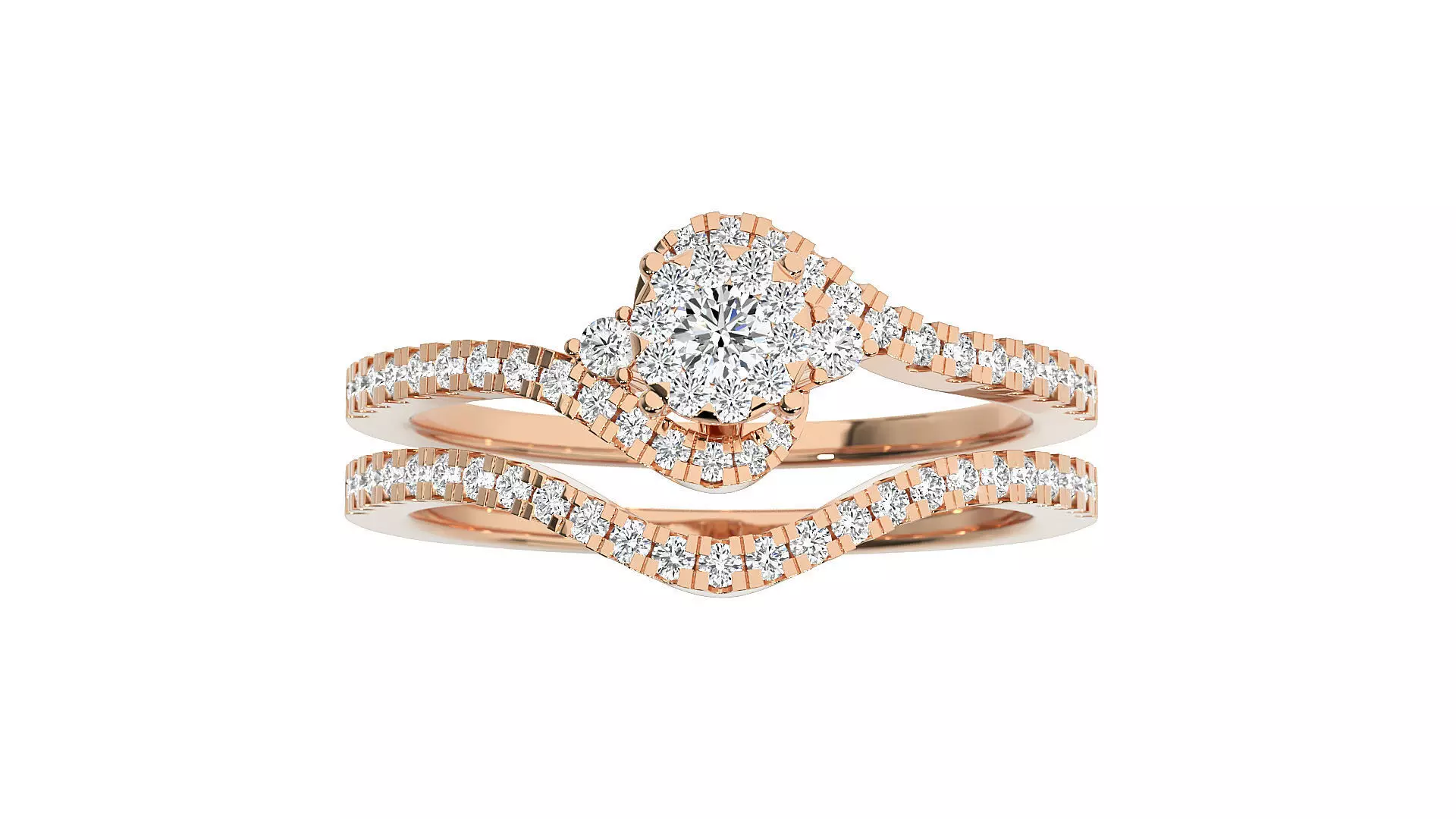 Women solitaire ring 3dm stl render detail 3D print model_0