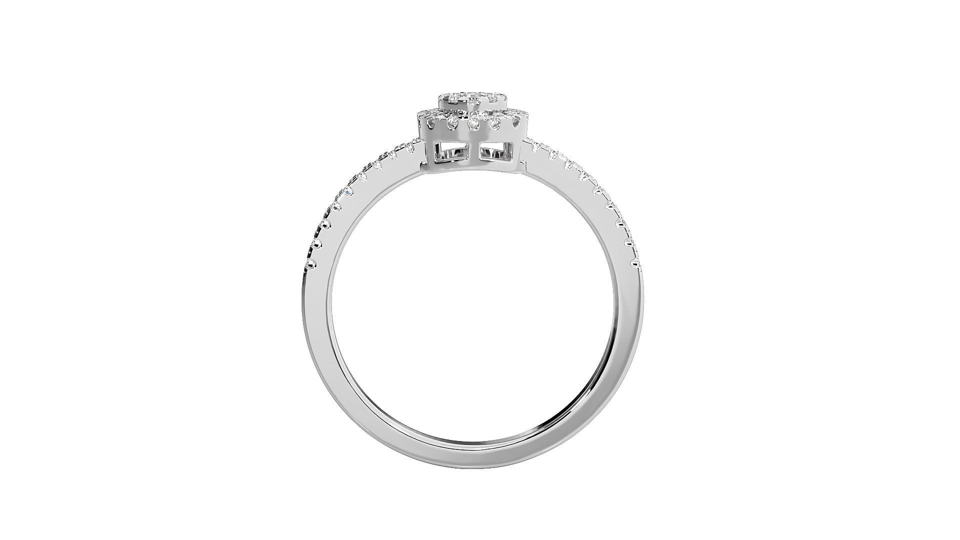 Women solitaire ring 3dm stl render detail 3D print model_6