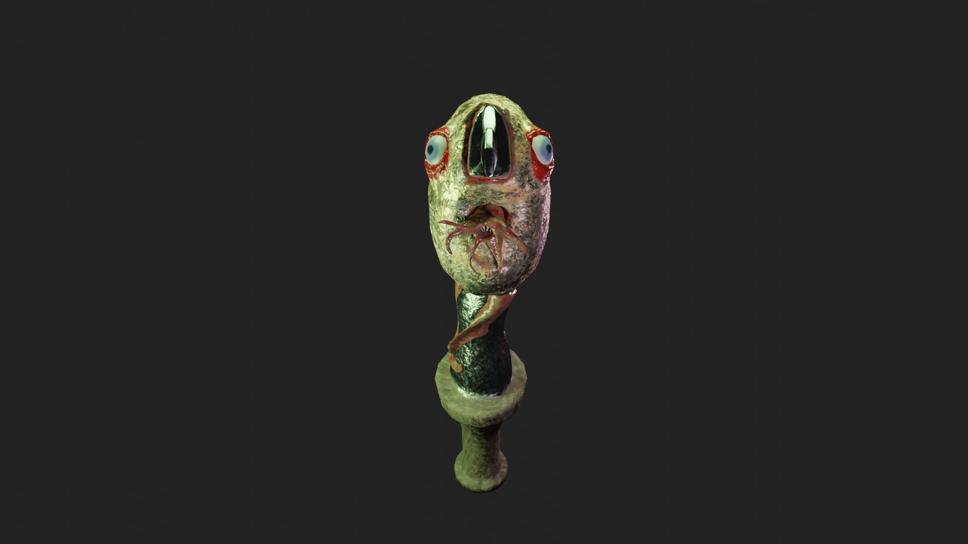  Knife Biopunk Free low-poly 3D model_2