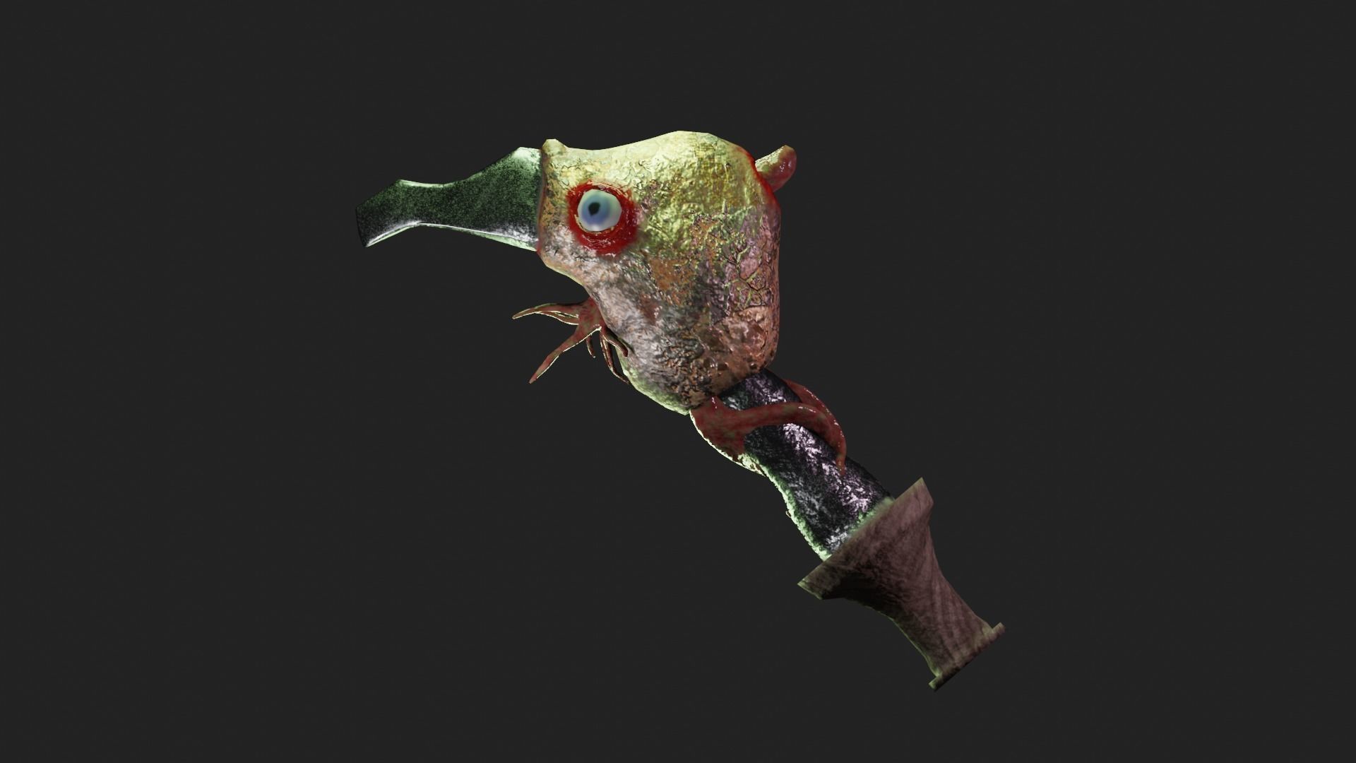  Knife Biopunk Free low-poly 3D model_3