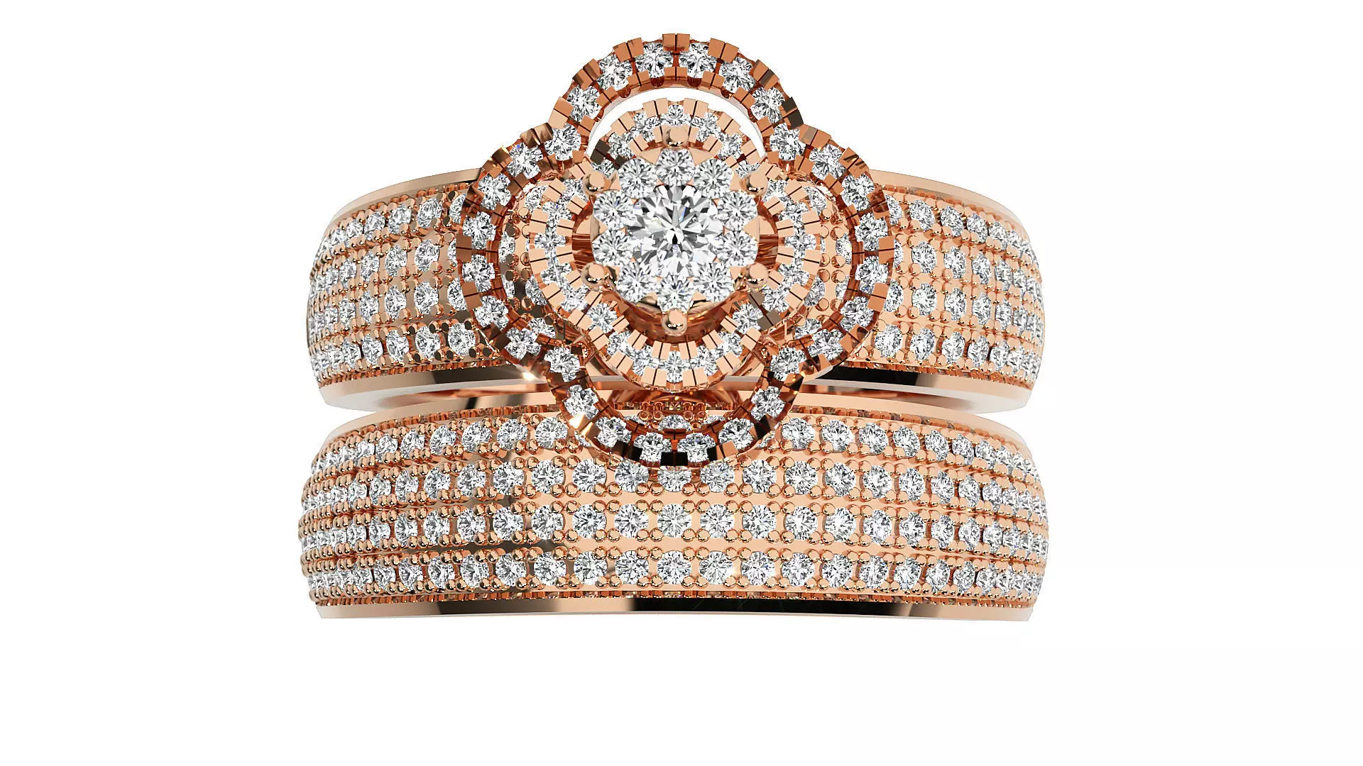 Women solitaire ring 3dm stl render detail 3D print model_0