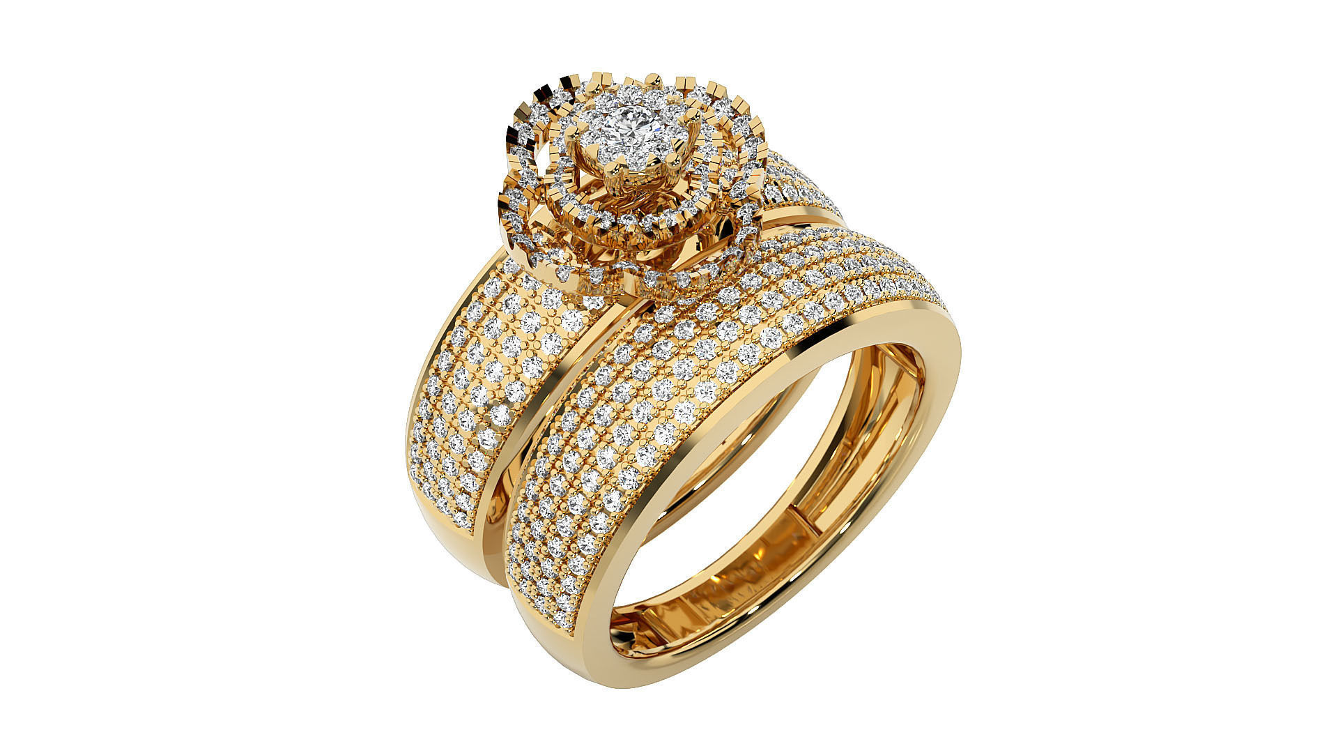 Women solitaire ring 3dm stl render detail 3D print model_10