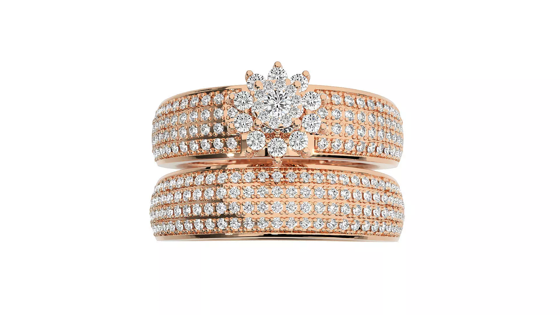 Women solitaire ring 3dm stl render detail 3D print model_0