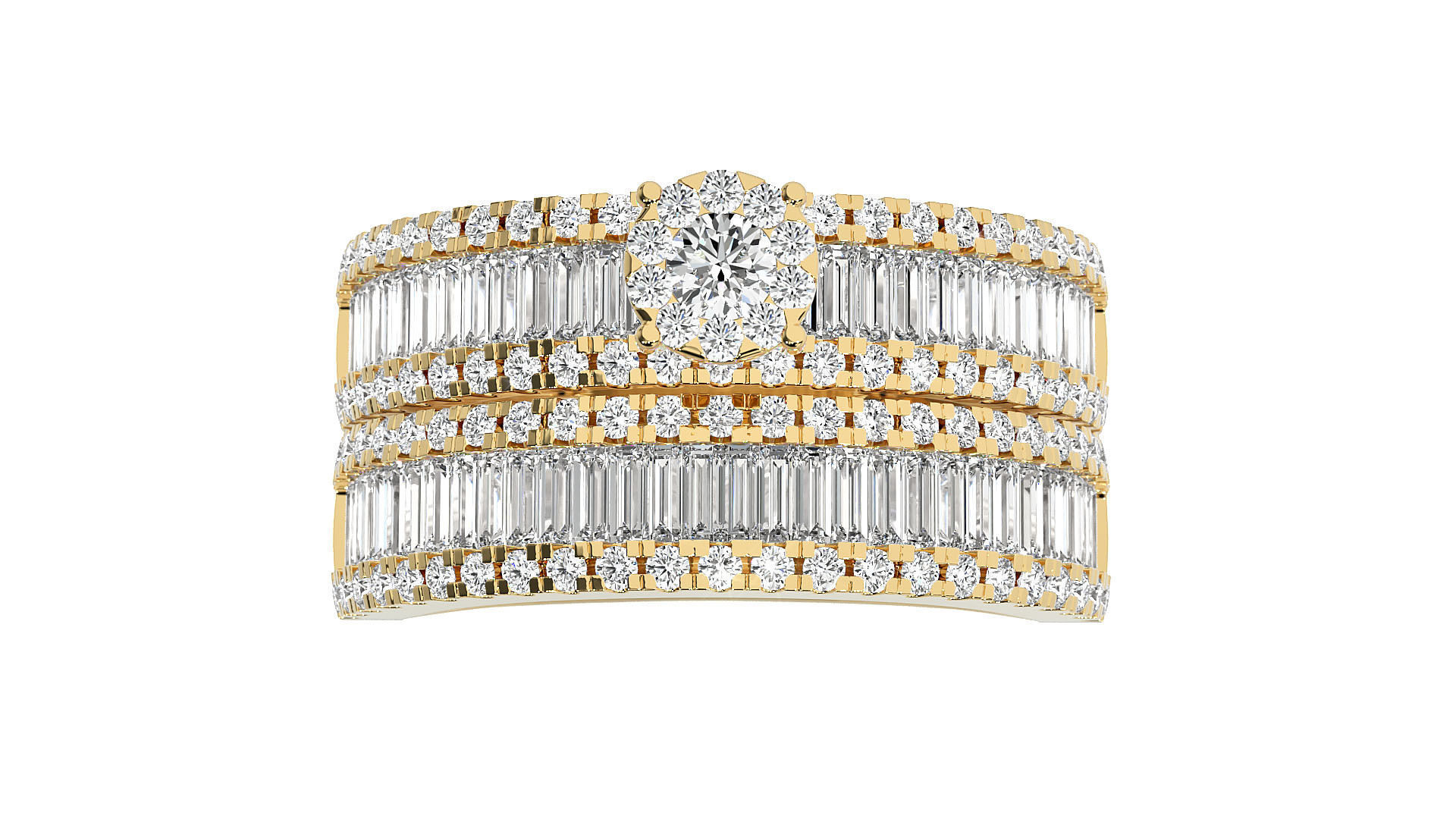 Women solitaire ring 3dm stl render detail 3D print model_8