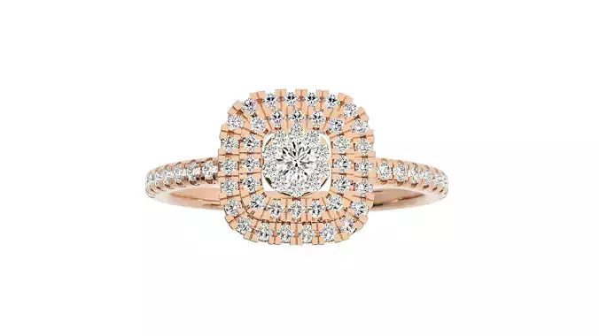 Women solitaire ring 3dm stl render detail 3D print model