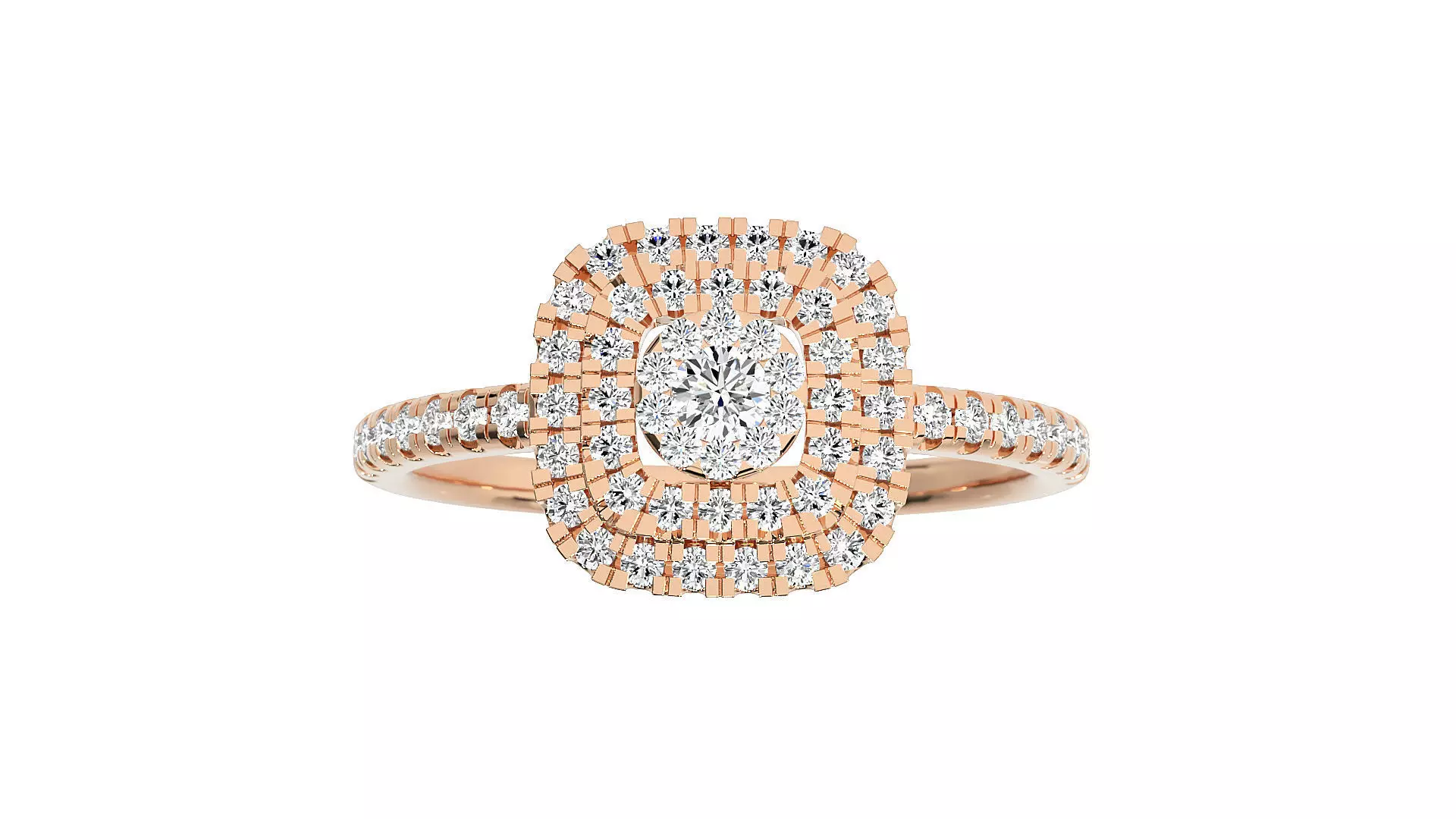 Women solitaire ring 3dm stl render detail 3D print model_0