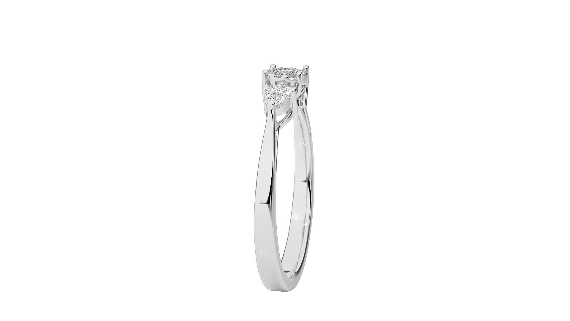 Women solitaire ring 3dm stl render detail 3D print model_8