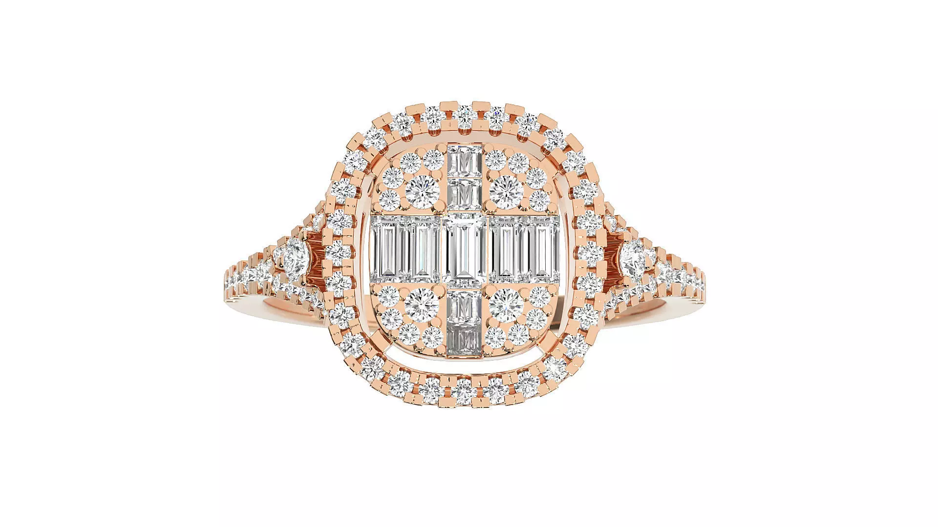 Women solitaire ring 3dm stl render detail 3D print model_0