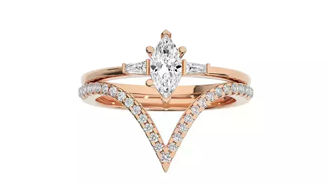 Women solitaire ring 3dm stl render detail 3D print model