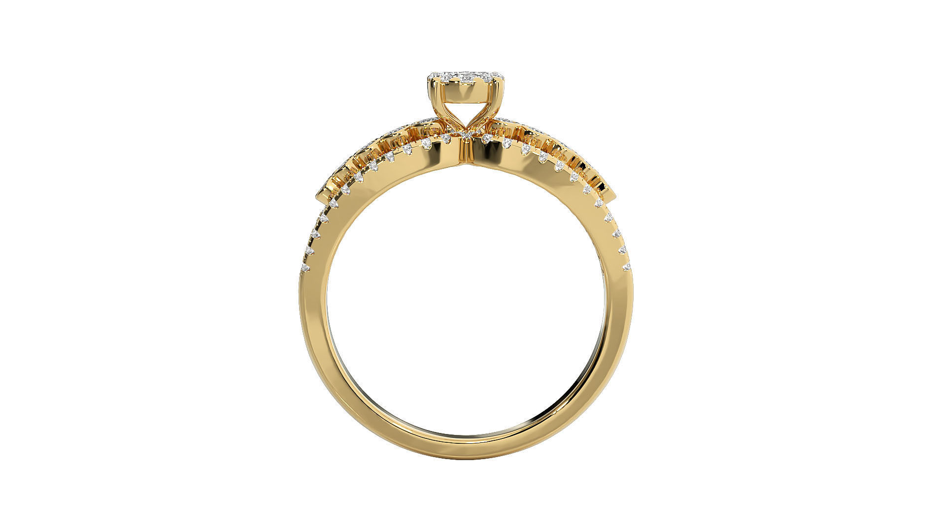 Women solitaire ring 3dm stl render detail 3D print model_11