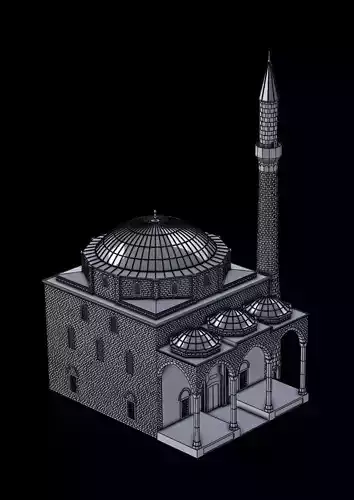fatih mosque 3D print model