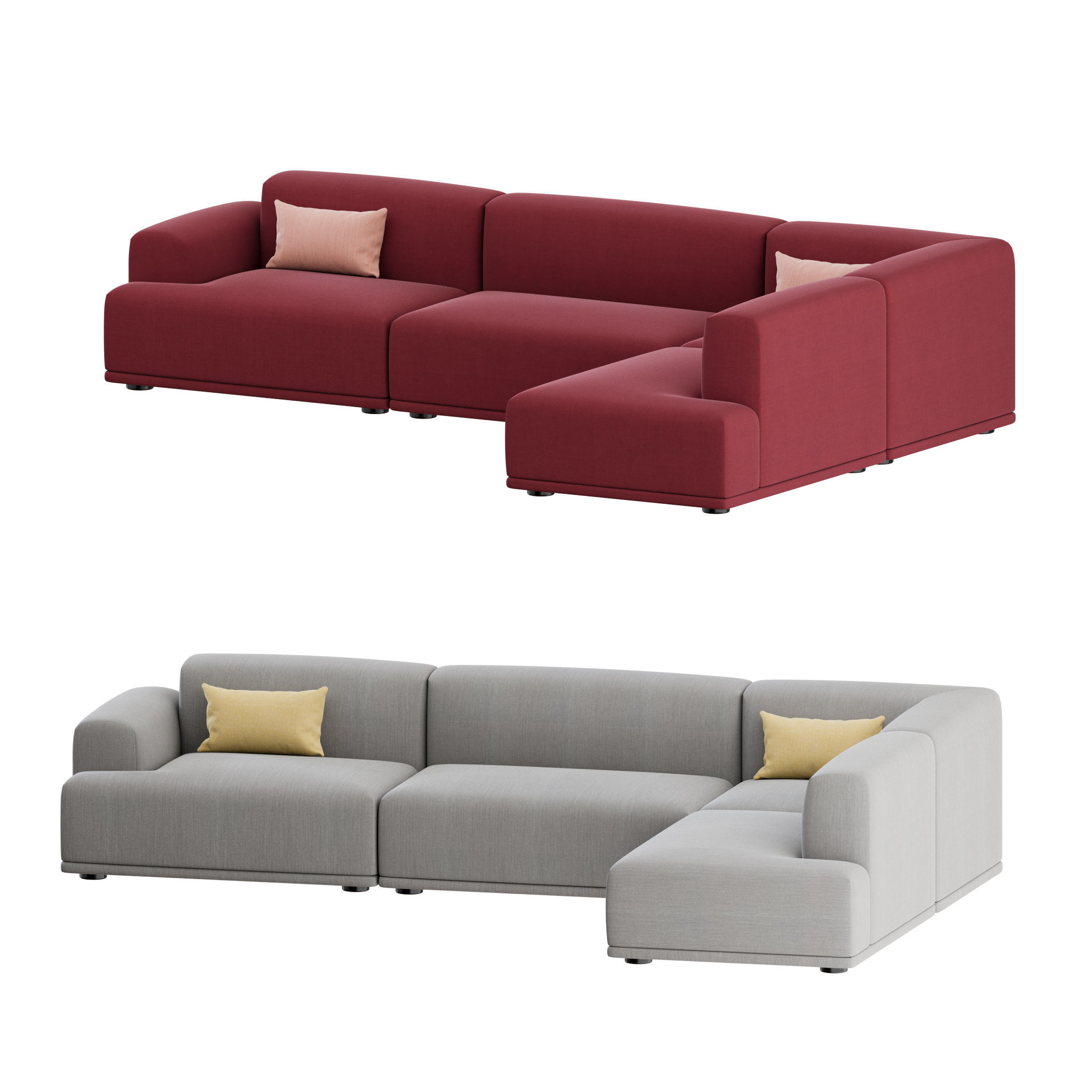 Connect Corner Sofa 01 by Muuto 3D model_5