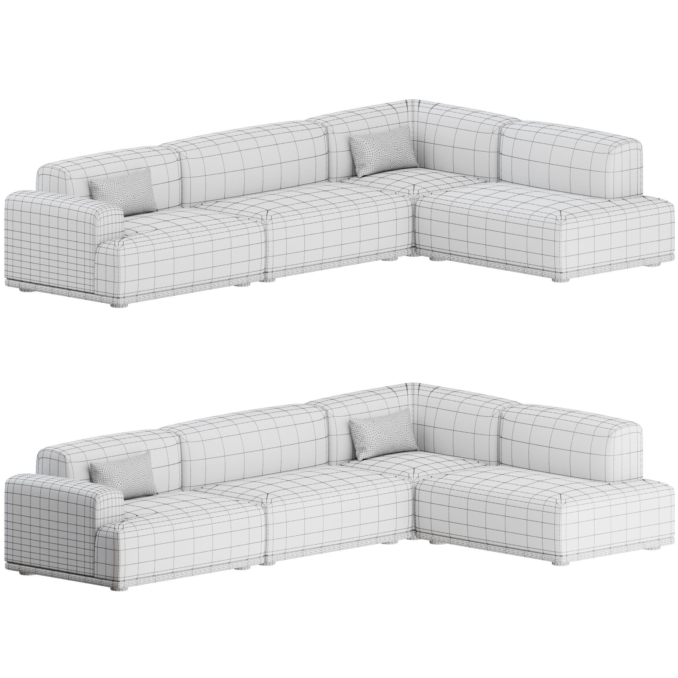 Connect Corner Sofa 01 by Muuto 3D model_2