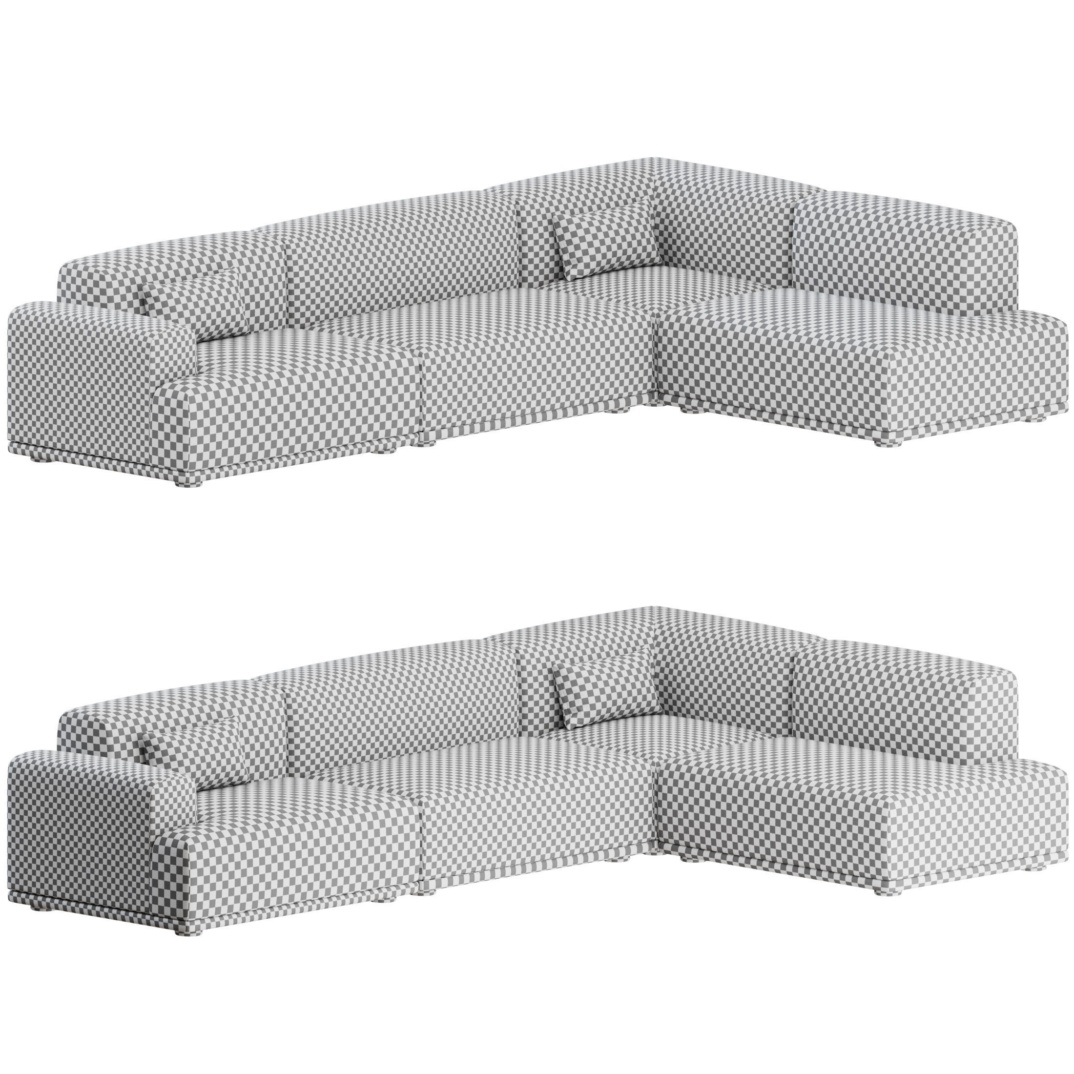 Connect Corner Sofa 01 by Muuto 3D model_1