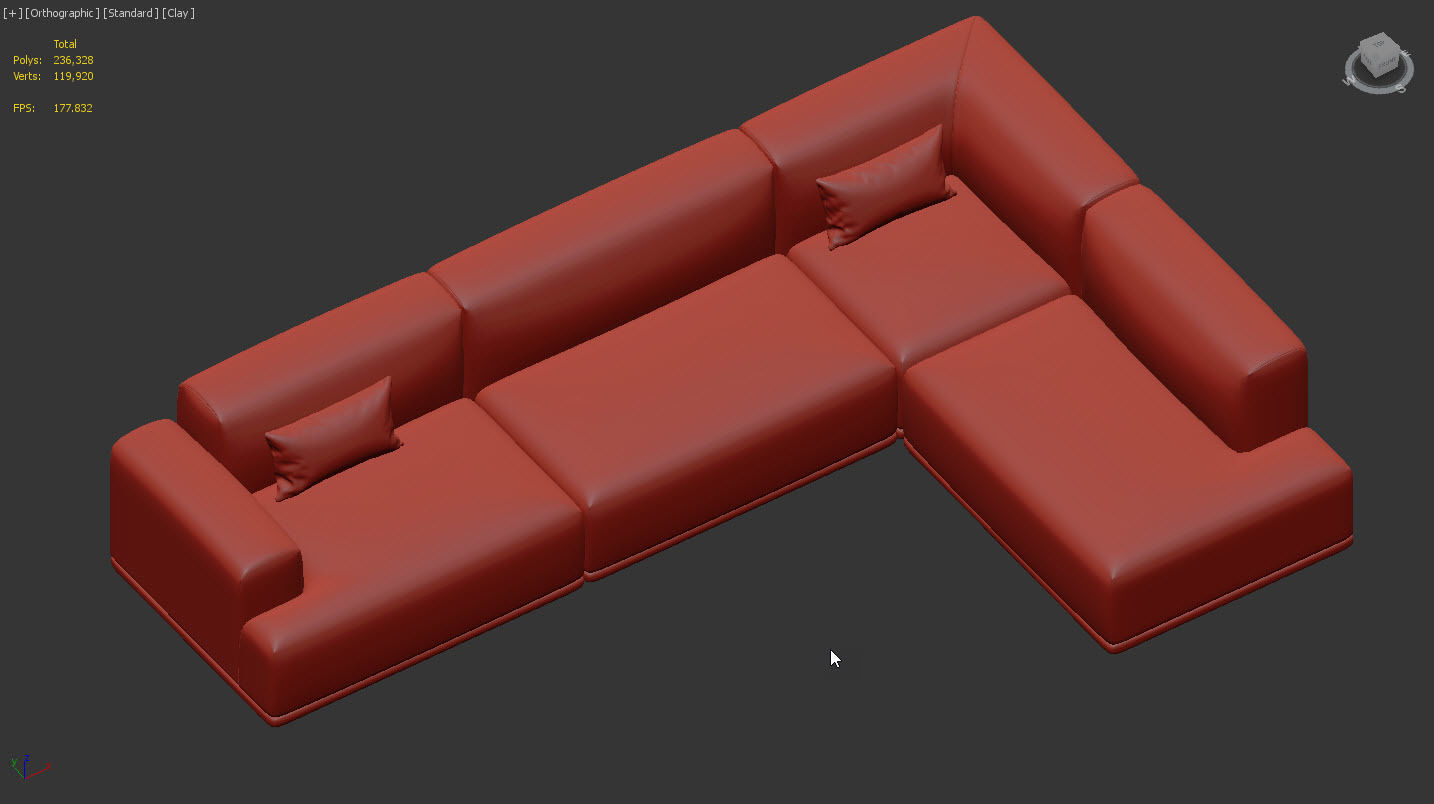 Connect Corner Sofa 01 by Muuto 3D model_13