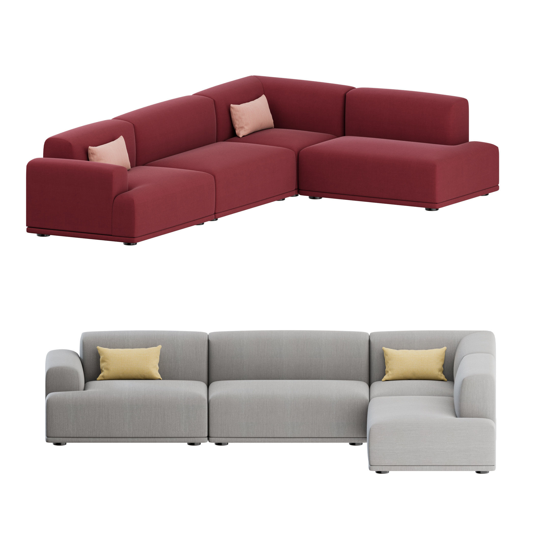 Connect Corner Sofa 01 by Muuto 3D model_4
