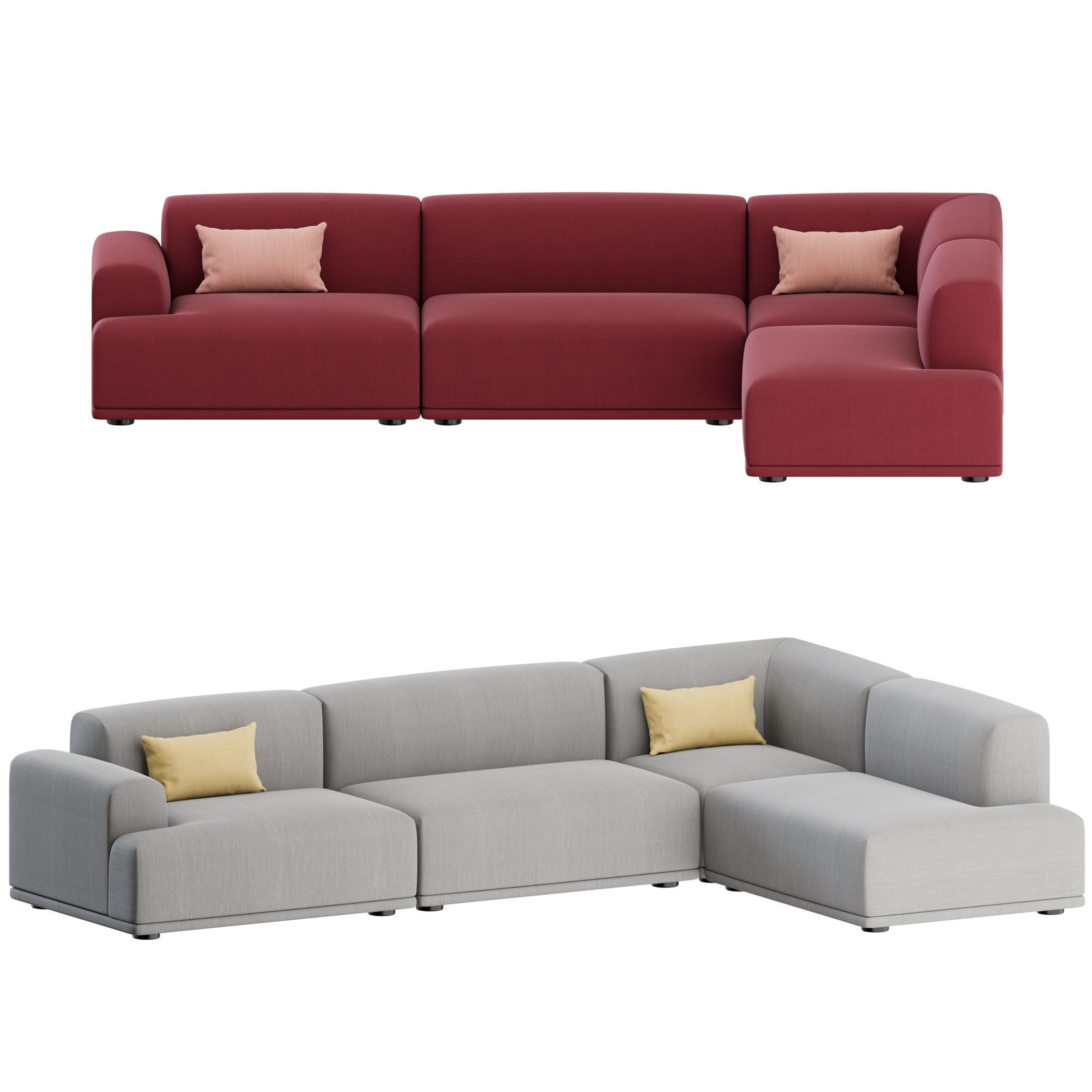 Connect Corner Sofa 01 by Muuto 3D model_3