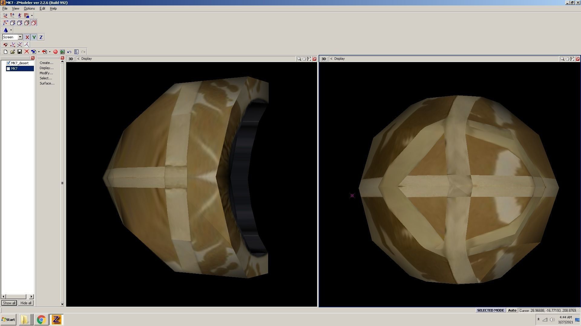 MK7-helmet-desert piece of cloth Low-poly 3D model_5