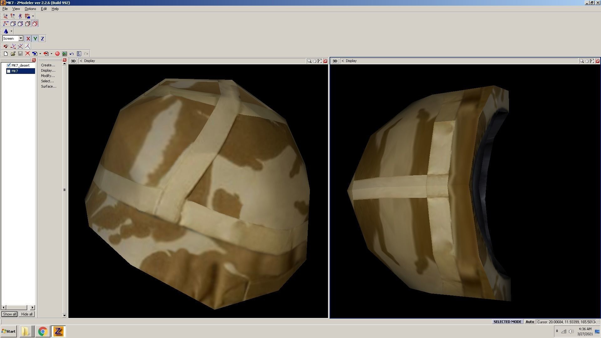 MK7-helmet-desert piece of cloth Low-poly 3D model_6