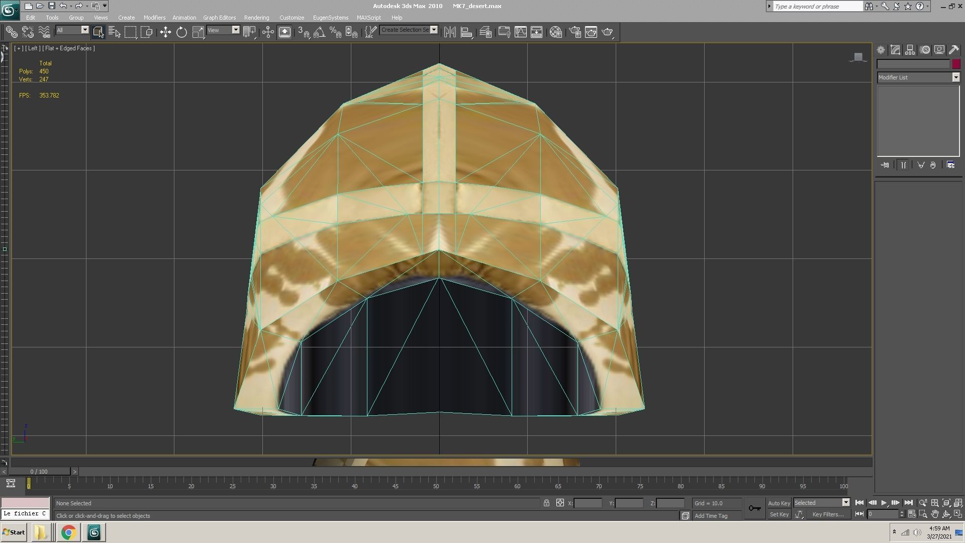 MK7-helmet-desert piece of cloth Low-poly 3D model_1