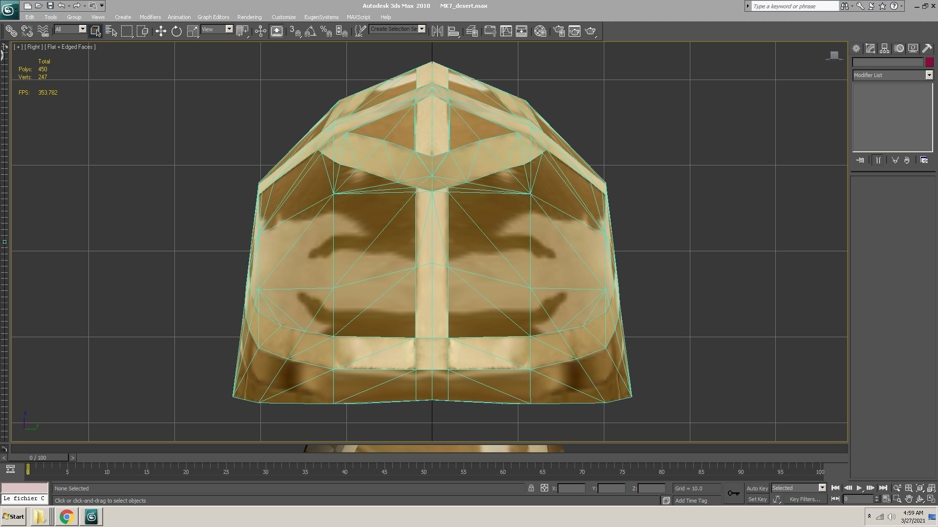MK7-helmet-desert piece of cloth Low-poly 3D model_2