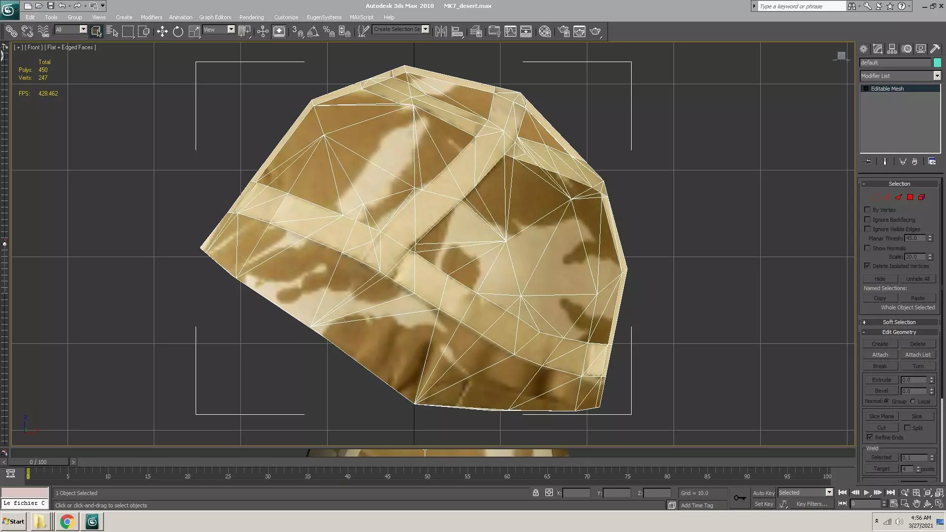 MK7-helmet-desert piece of cloth Low-poly 3D model_0