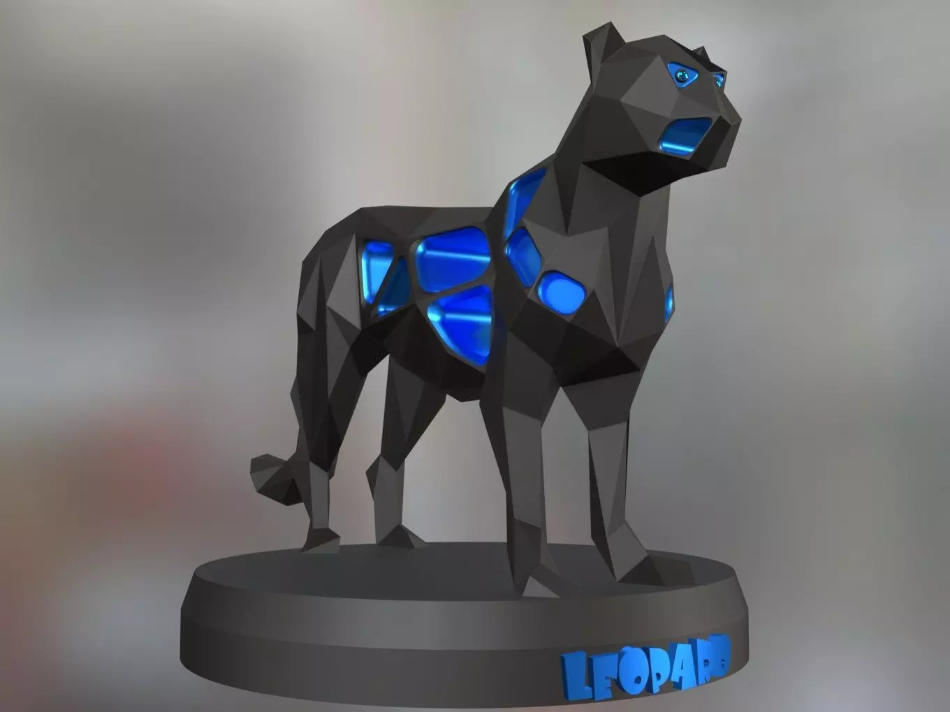 Voronoi Leopard 3D print model
