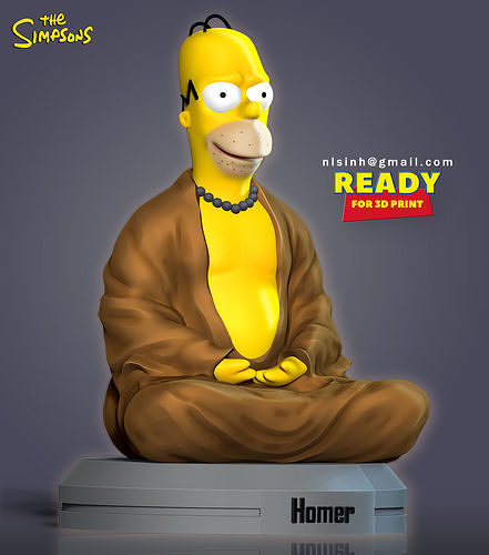 Homer Simpson 3D print model
