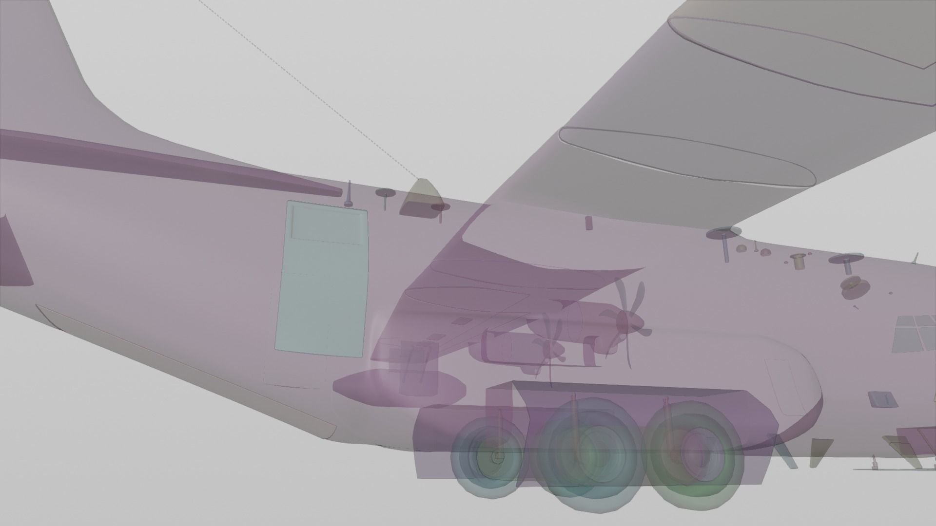 Lockheed Martin EC-130J  - COMMANDO PSYOPS Aircraft - Low-poly 3D model_21