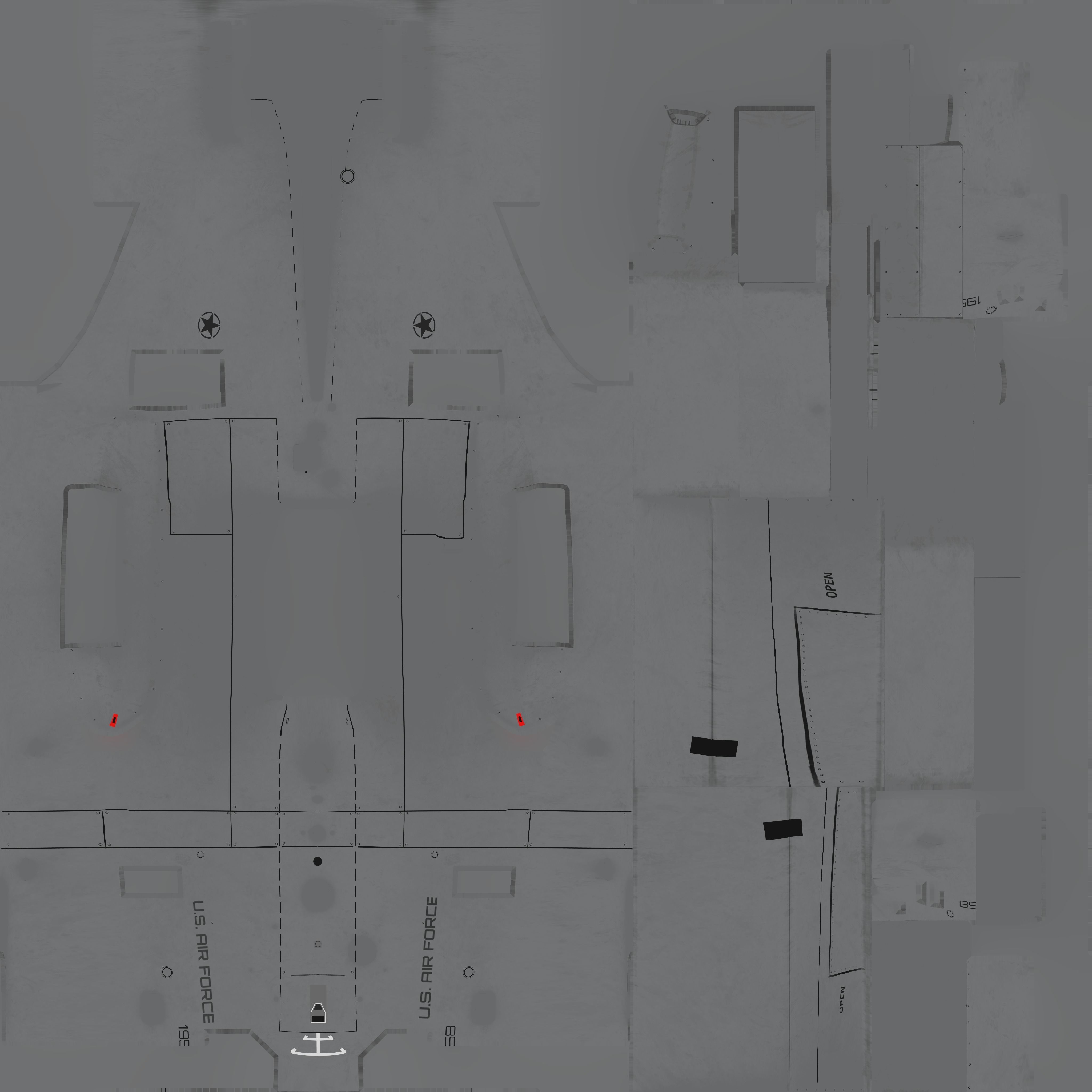 Lockheed Martin EC-130J  - COMMANDO PSYOPS Aircraft - Low-poly 3D model_100