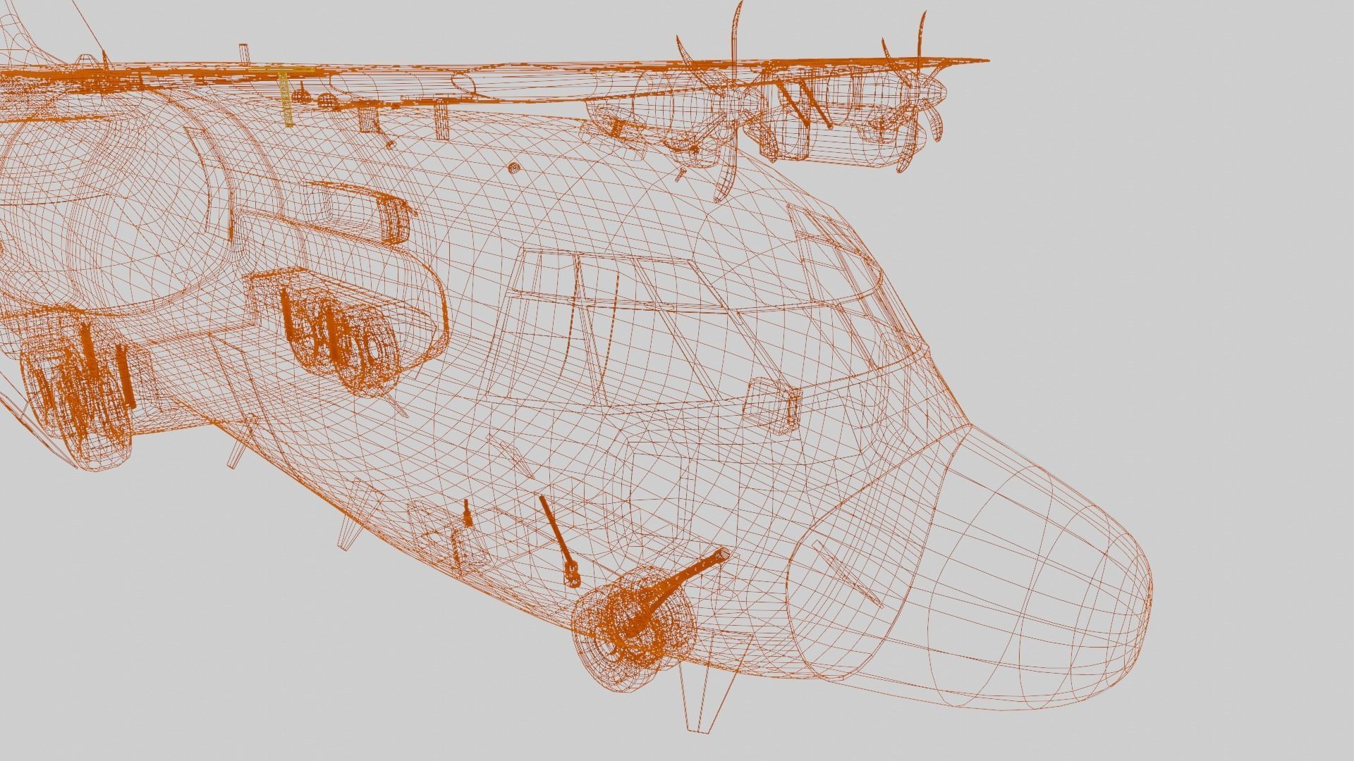 Lockheed Martin EC-130J  - COMMANDO PSYOPS Aircraft - Low-poly 3D model_104