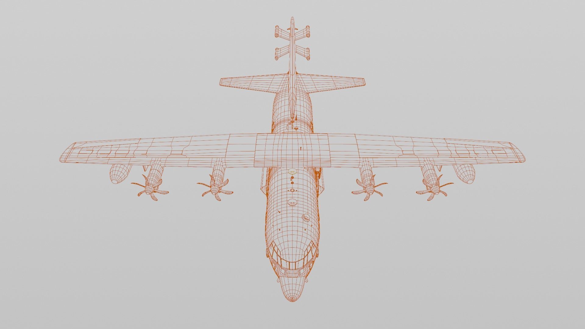 Lockheed Martin EC-130J  - COMMANDO PSYOPS Aircraft - Low-poly 3D model_10