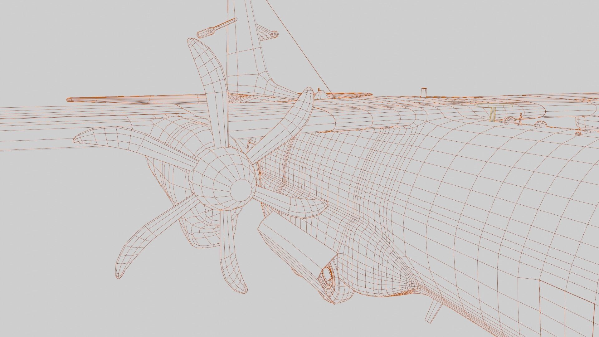 Lockheed Martin EC-130J  - COMMANDO PSYOPS Aircraft - Low-poly 3D model_110