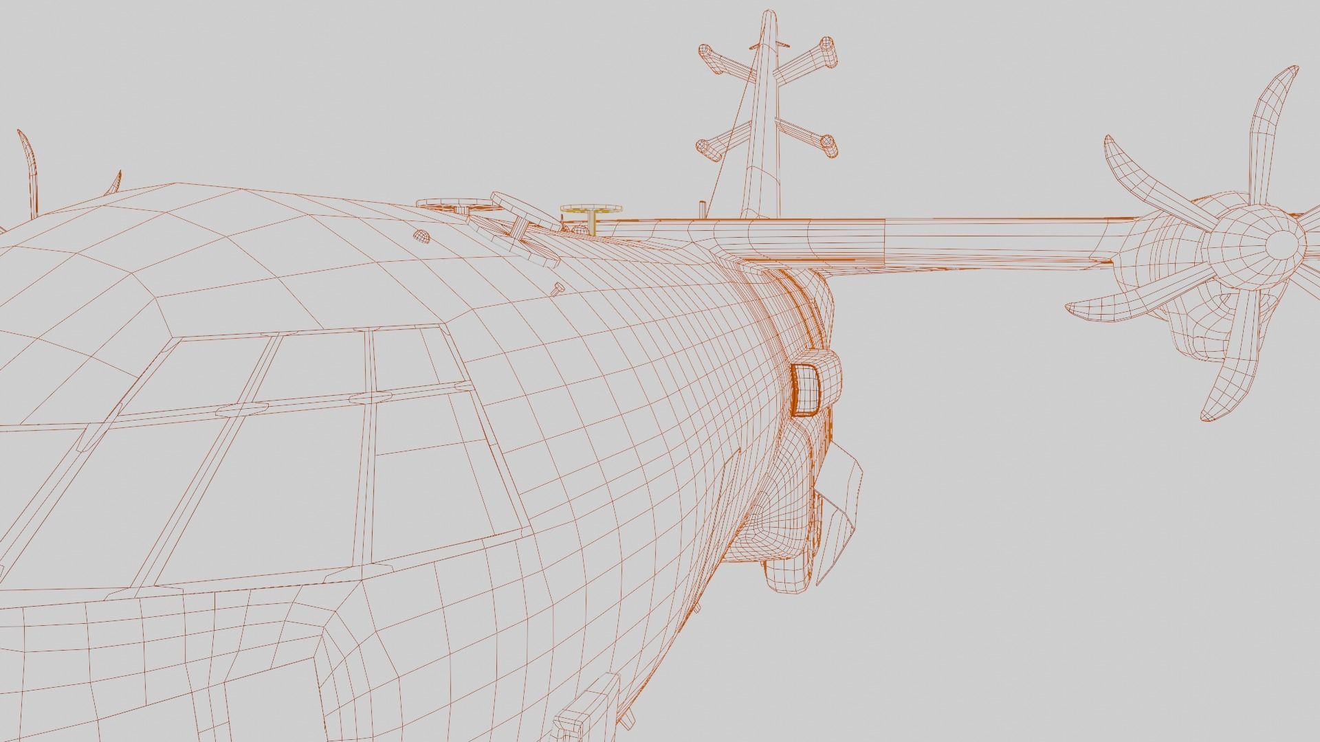 Lockheed Martin EC-130J  - COMMANDO PSYOPS Aircraft - Low-poly 3D model_111