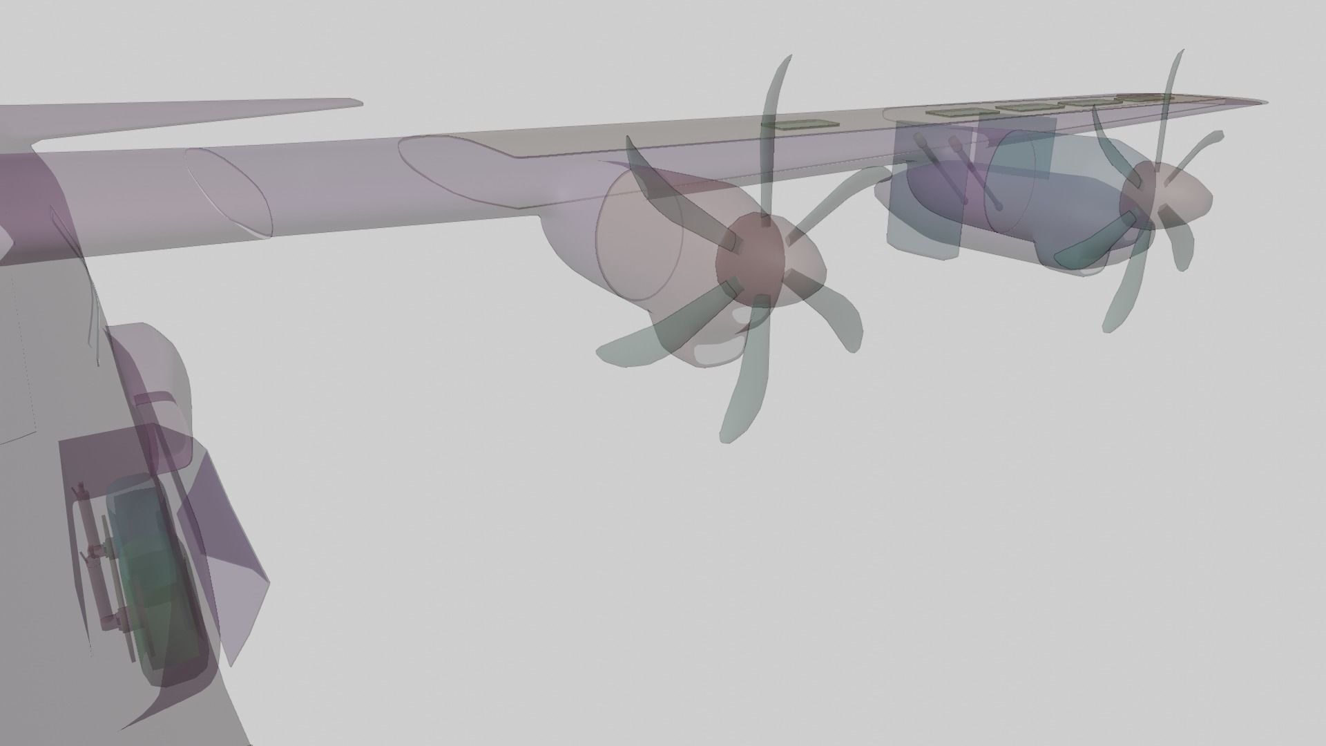 Lockheed Martin EC-130J  - COMMANDO PSYOPS Aircraft - Low-poly 3D model_106