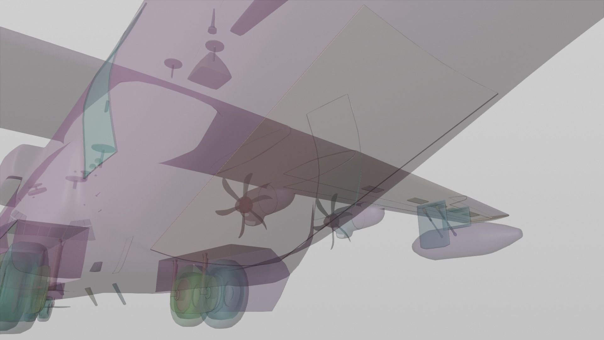 Lockheed Martin EC-130J  - COMMANDO PSYOPS Aircraft - Low-poly 3D model_22