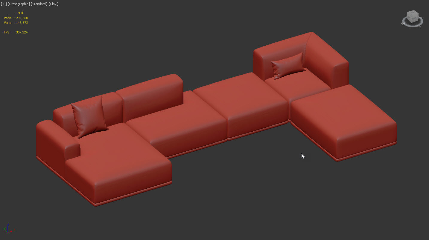 Connect Corner Sofa 02 by Muuto 3D model_10