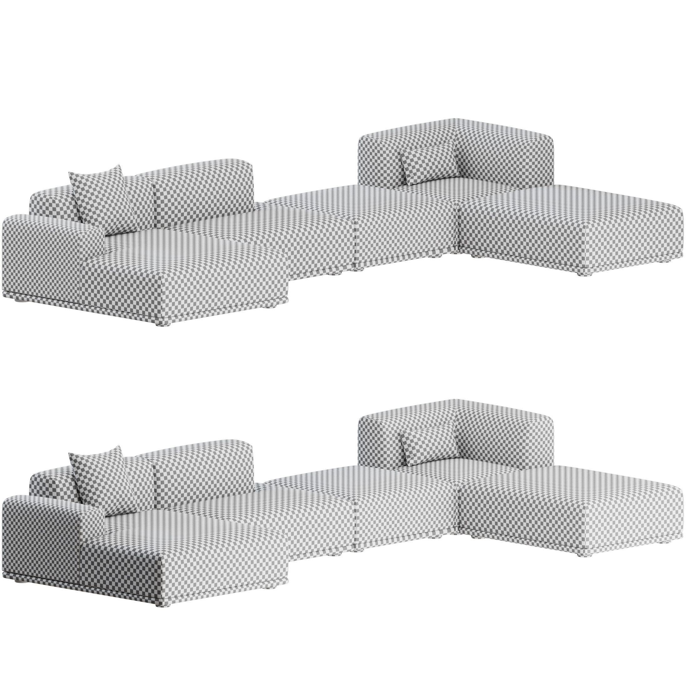 Connect Corner Sofa 02 by Muuto 3D model_1