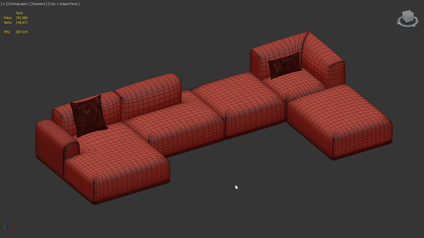 Connect Corner Sofa 02 by Muuto 3D model_11