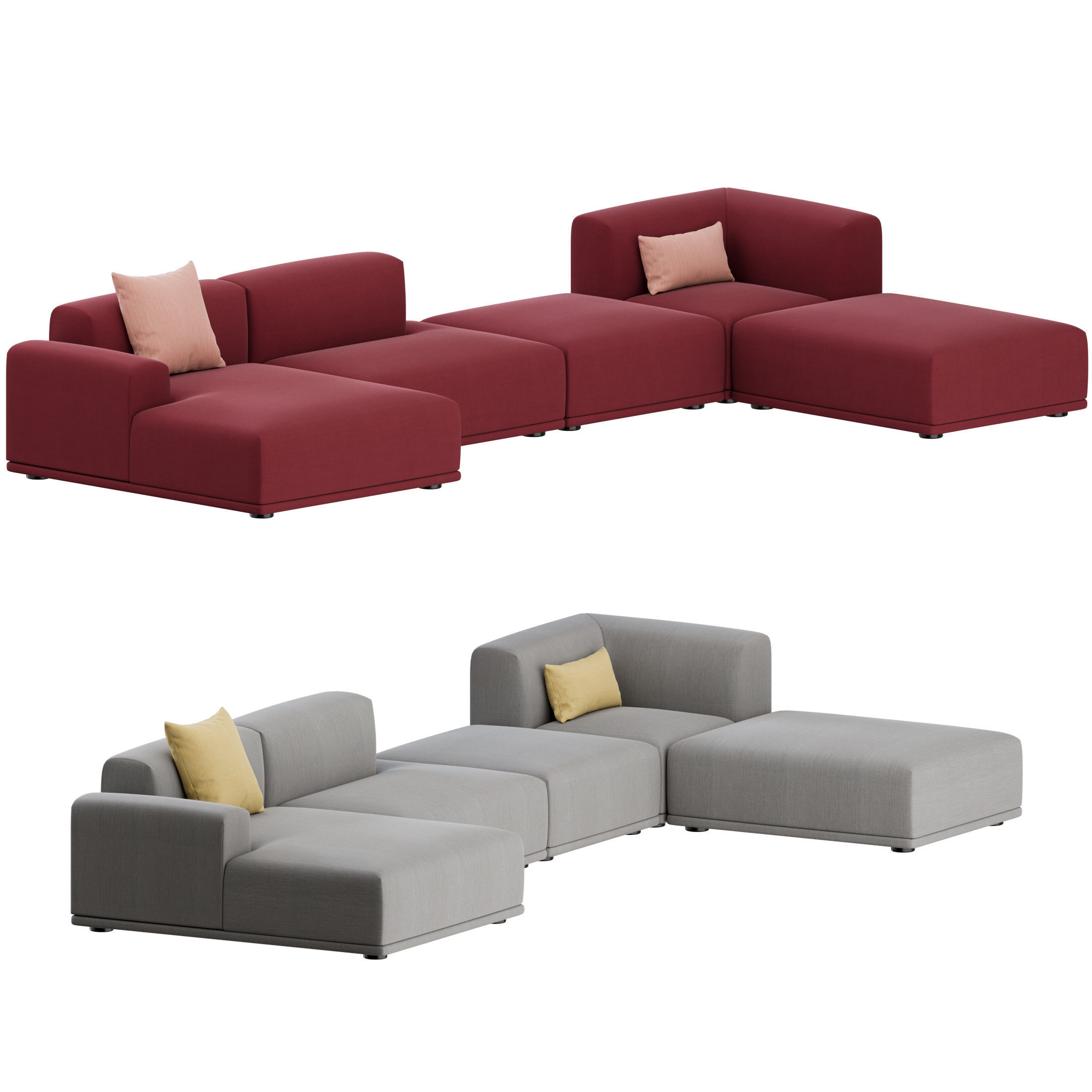 Connect Corner Sofa 02 by Muuto 3D model_6