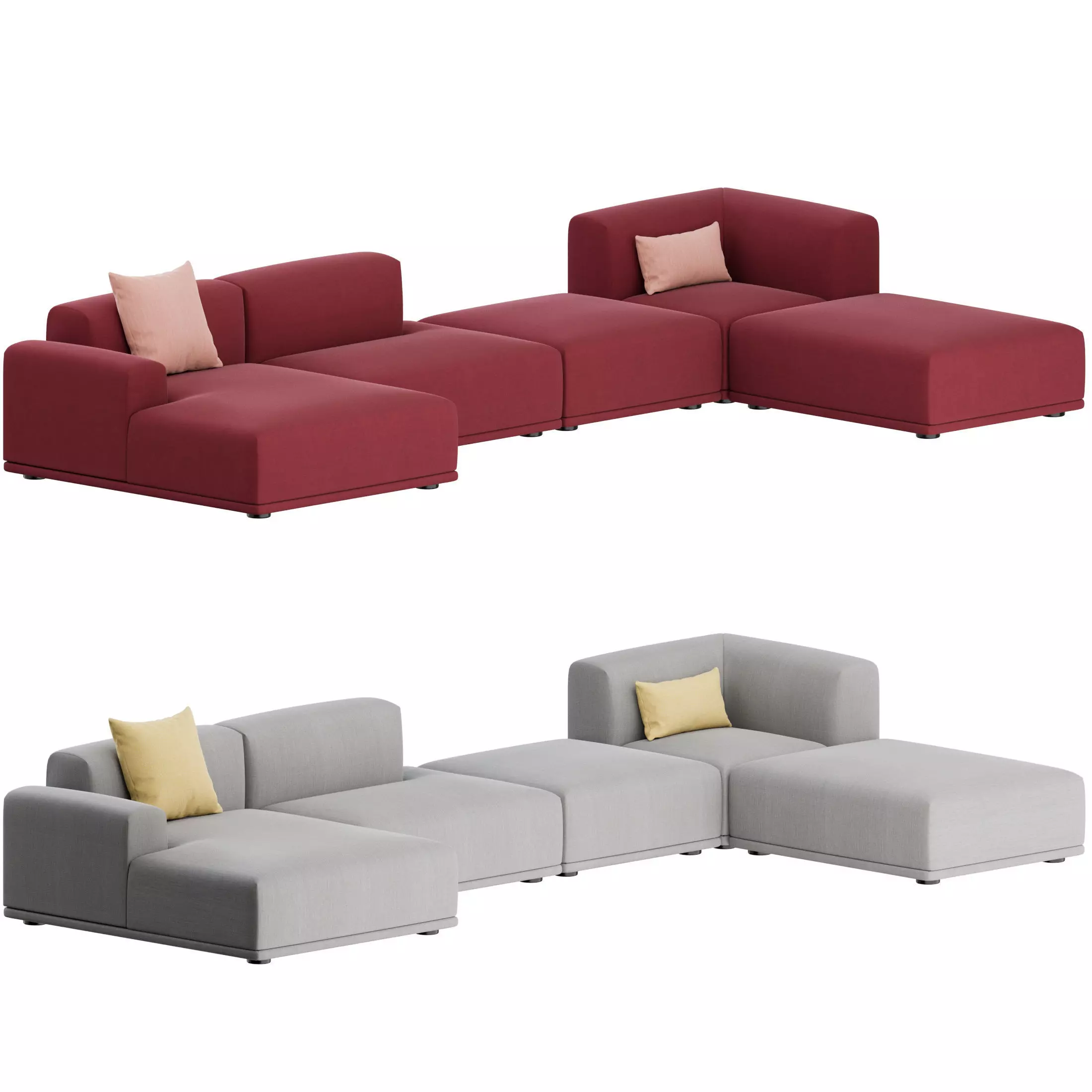 Connect Corner Sofa 02 by Muuto 3D model_0