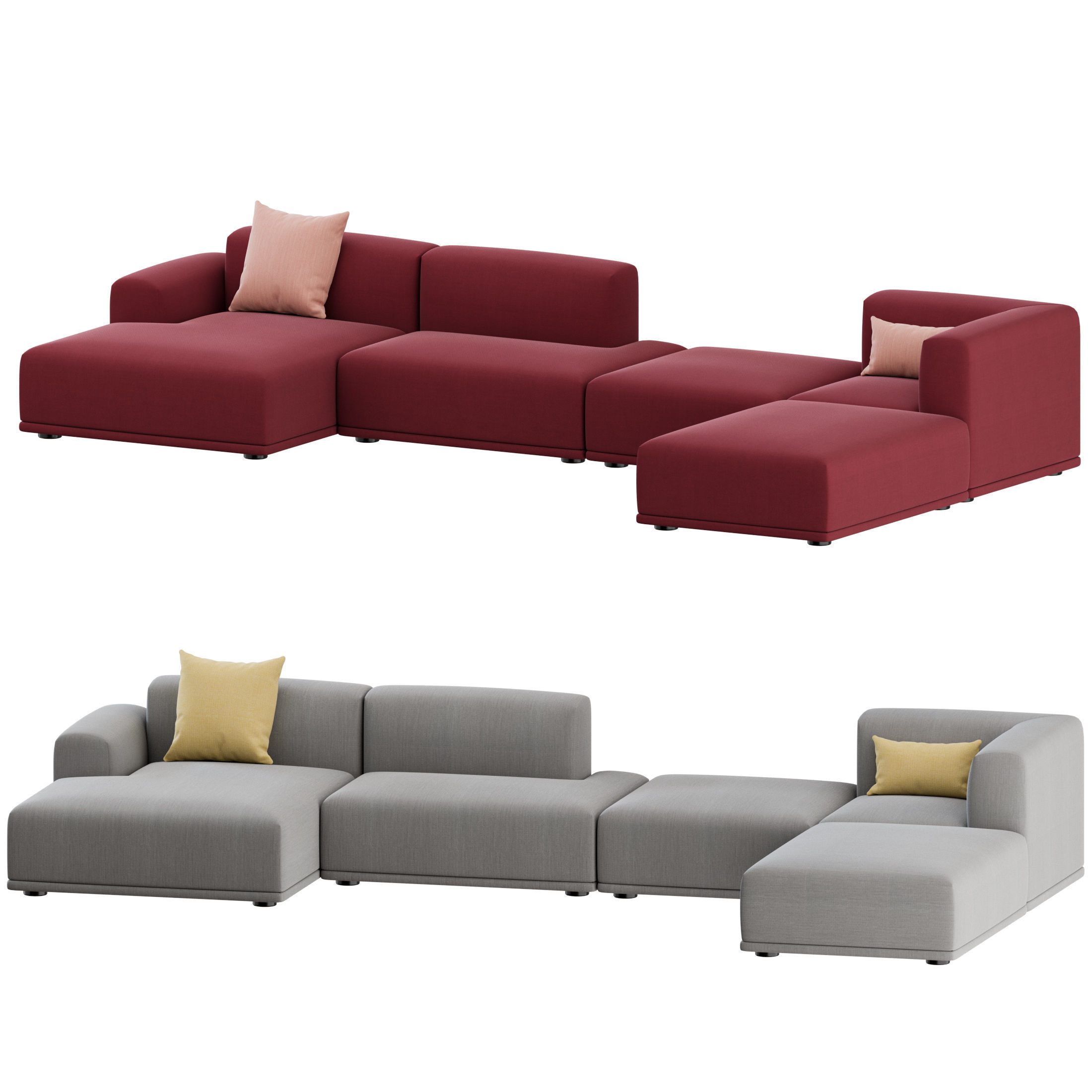 Connect Corner Sofa 02 by Muuto 3D model_5