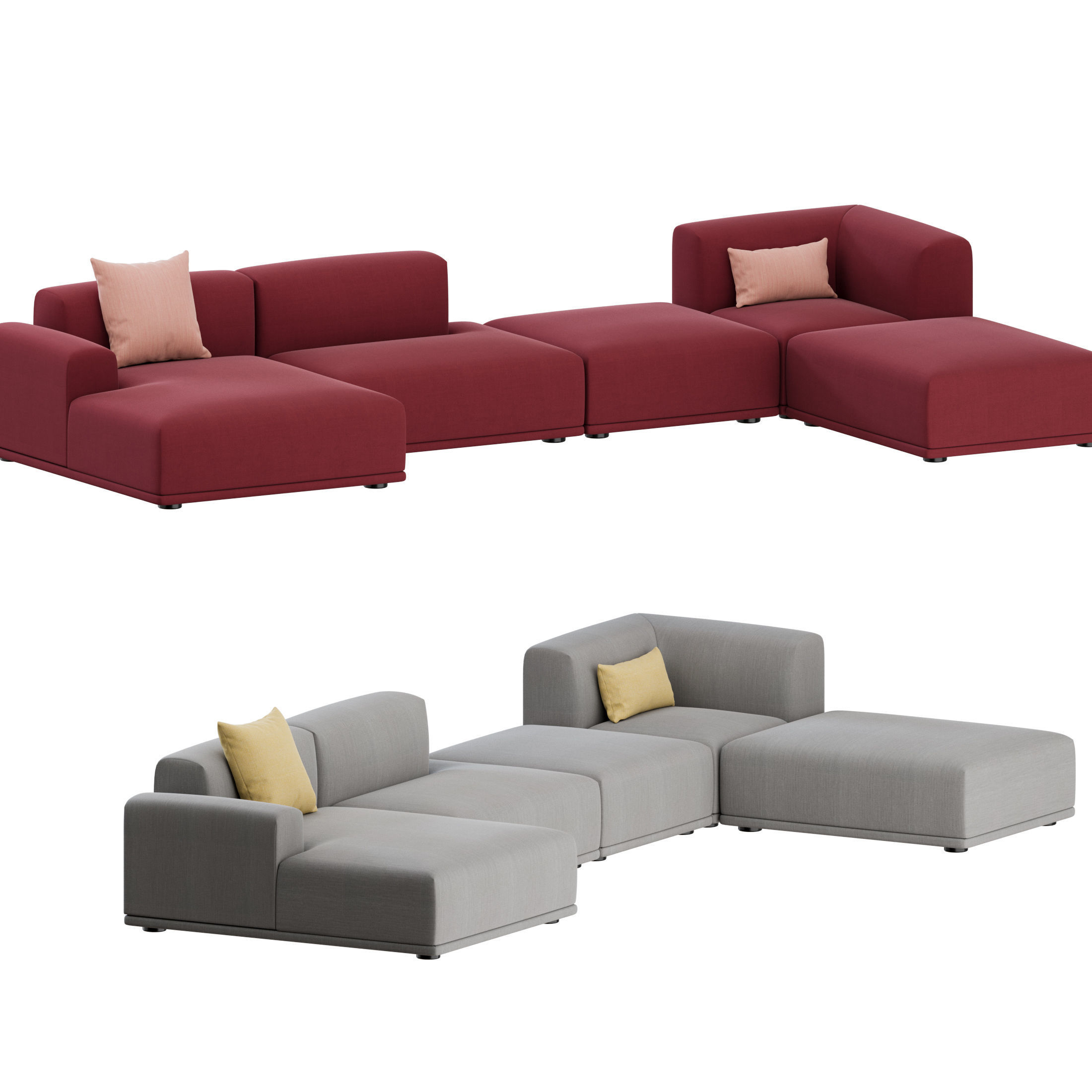 Connect Corner Sofa 02 by Muuto 3D model_4