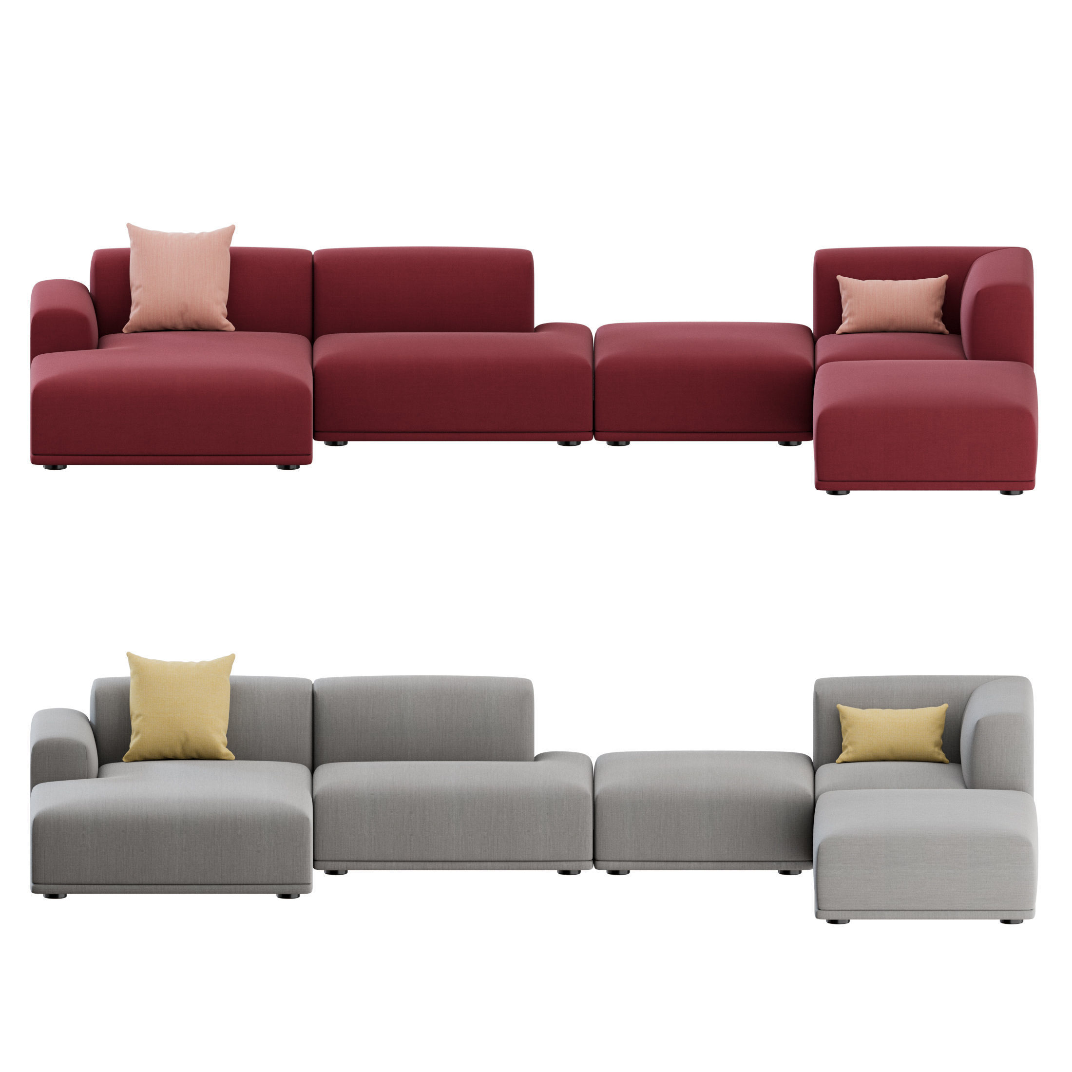 Connect Corner Sofa 02 by Muuto 3D model_3
