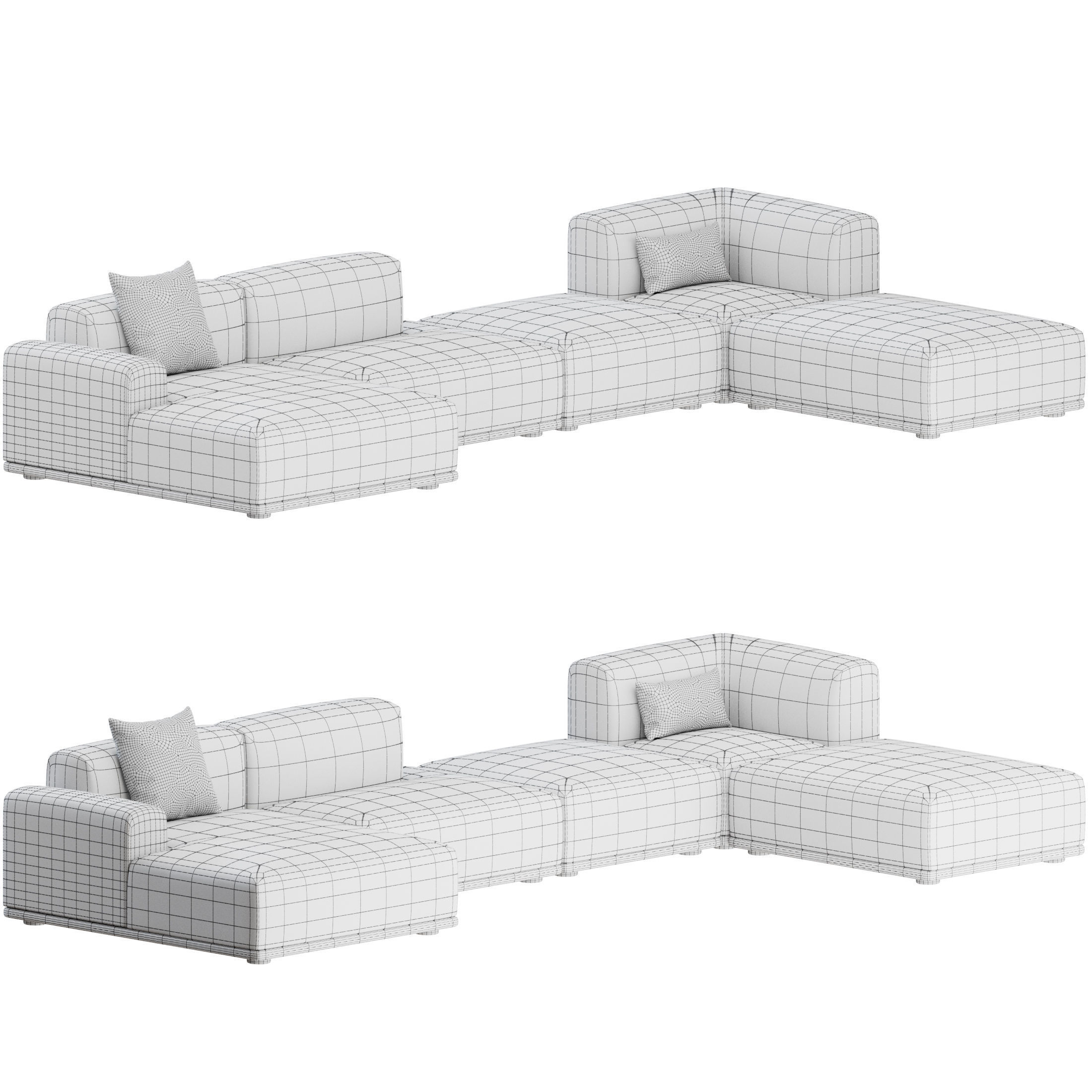 Connect Corner Sofa 02 by Muuto 3D model_2