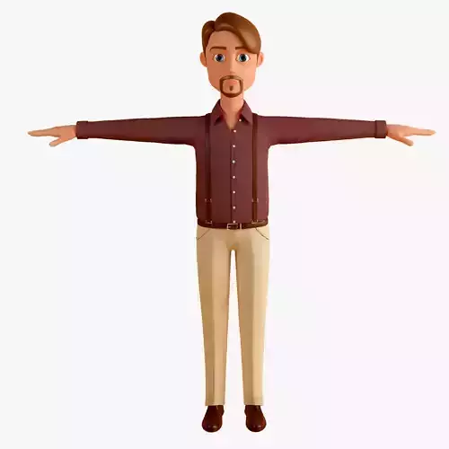 Male Cartoon Character Jack